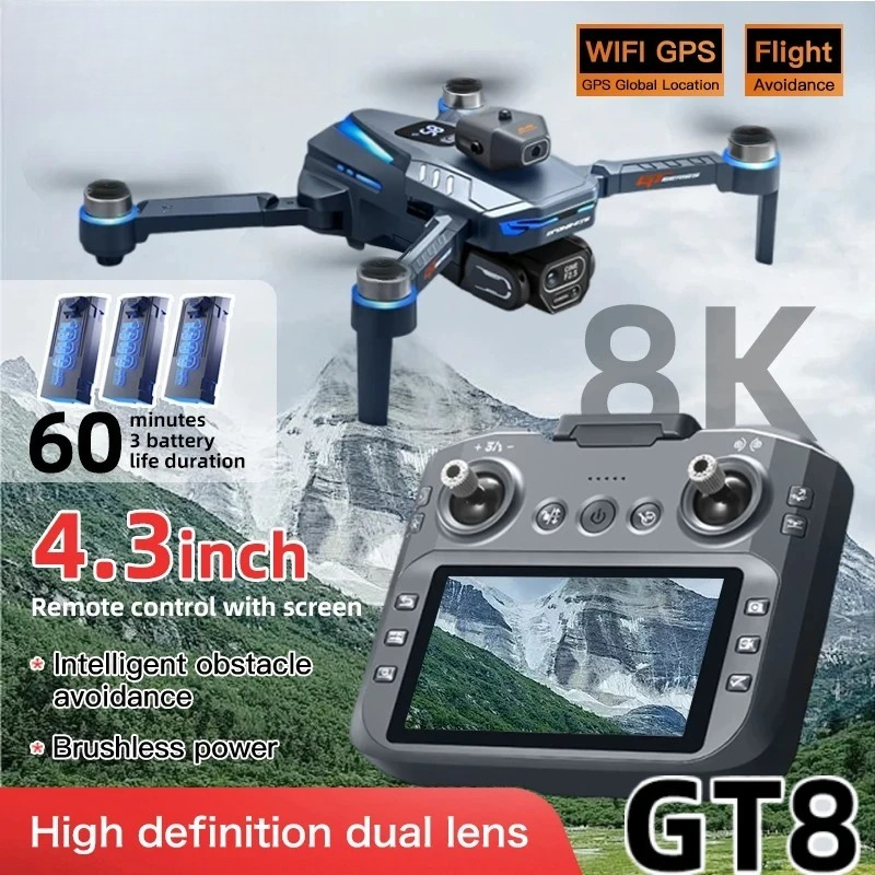 オリジナルGT8ドローン 8Kプロフェッショナルデュアルカメ - Drone Multispectral のレビューと価格
