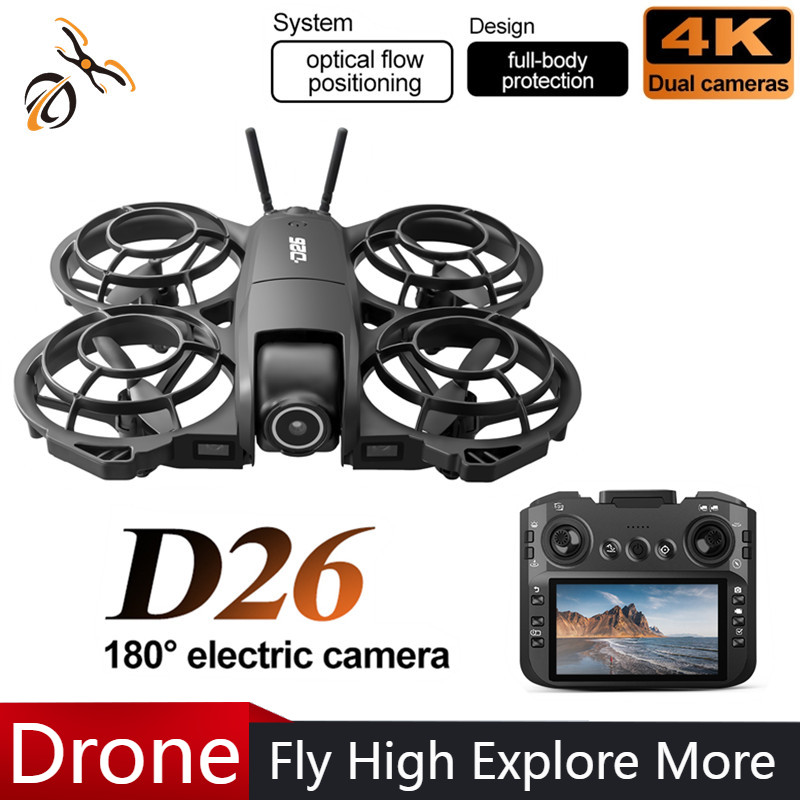 D26 ドローン 4K 空撮HD 180 °   カメラ付き - Drone Cinematic のレビューと価格