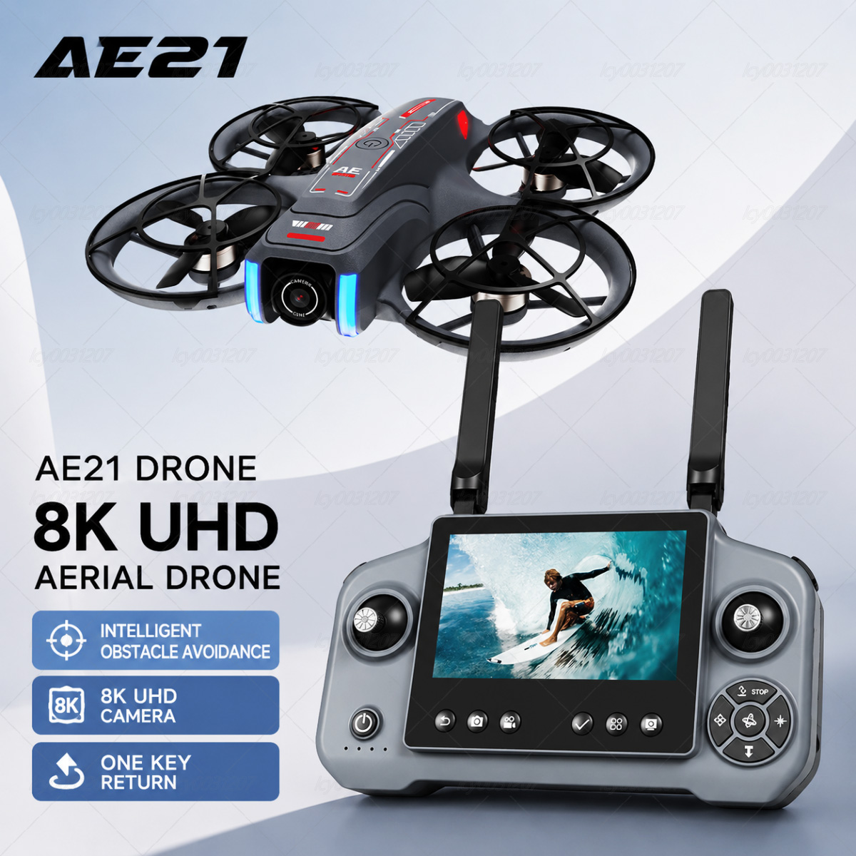 新製品AE21ミニ8K FPVドローン、大型スクリーンリモコ - Drone Multispectral のレビューと価格