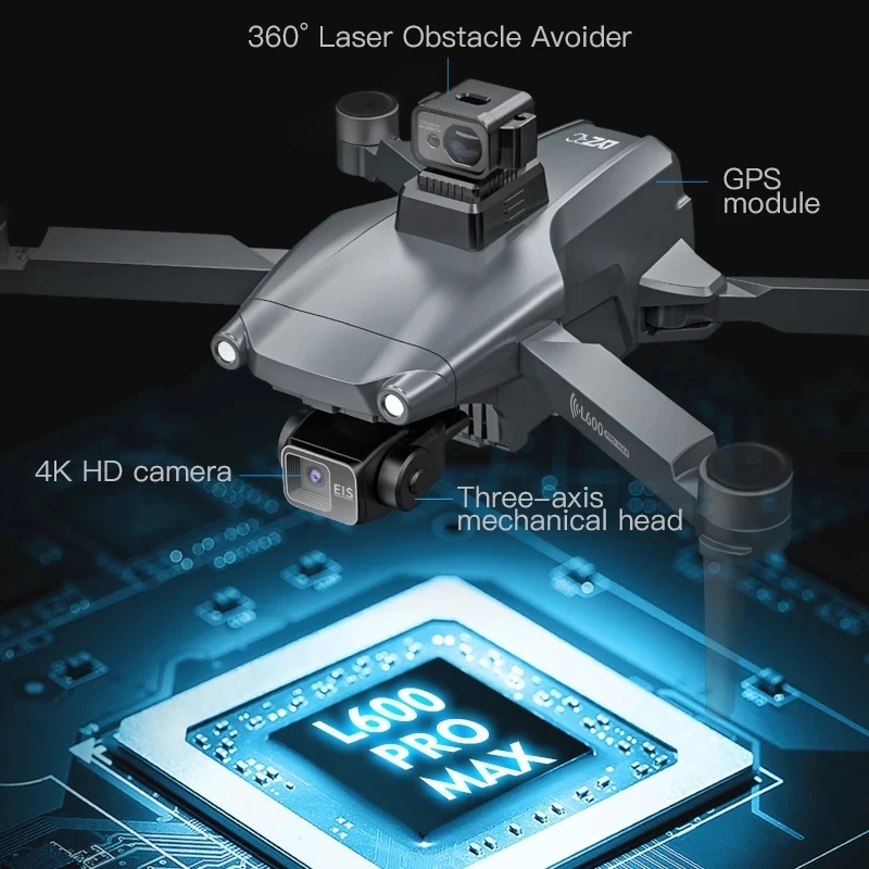 L600 プロマックス GPS ドローンプロフェッショナル  - Drone Cinematic のレビューと価格