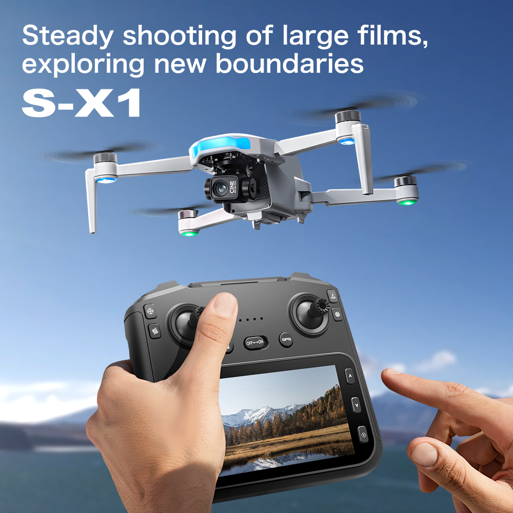 オリジナルS-X1 GPSドローン 8KHDプロフェッショナ - Drone Multispectral のレビューと価格