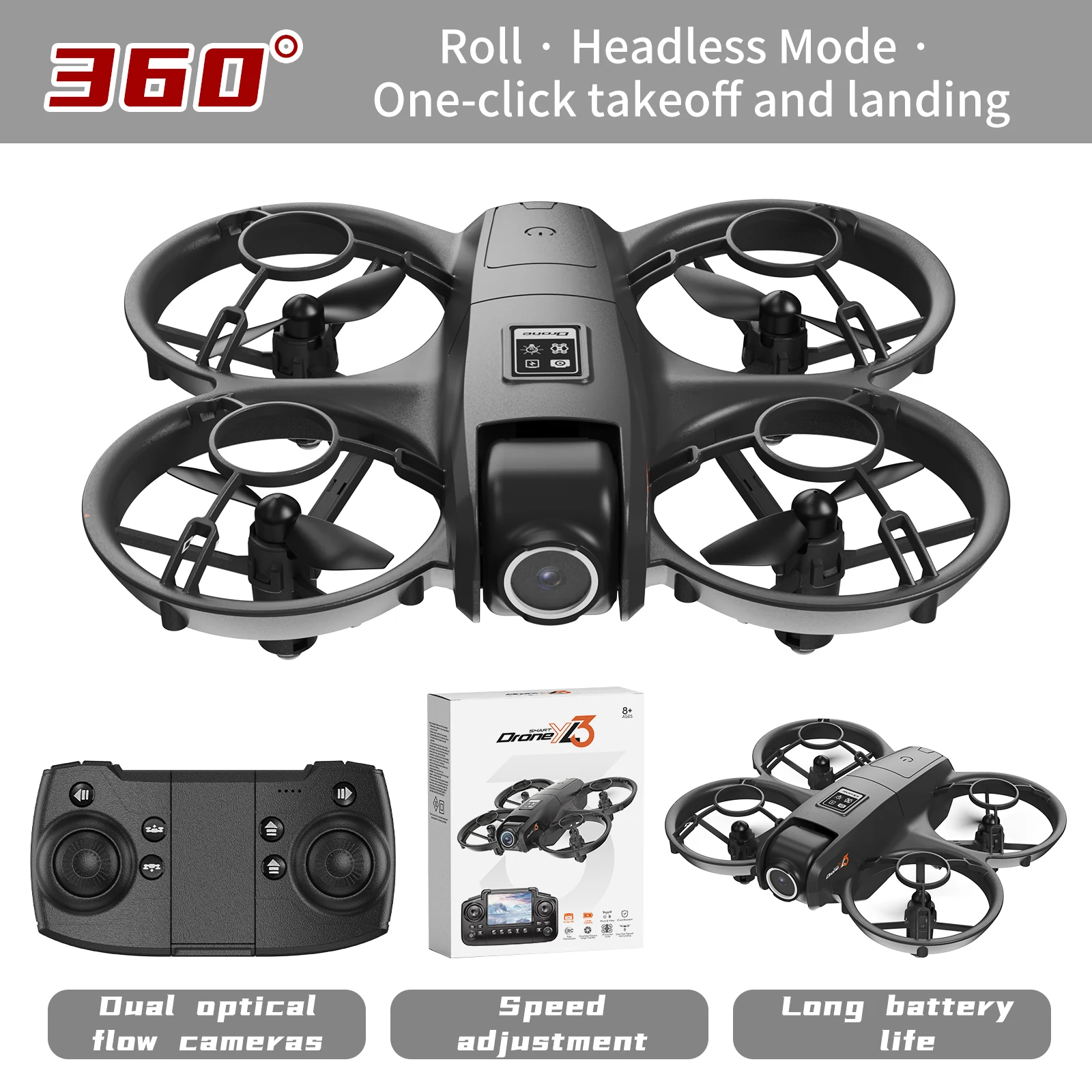 新型YL3 RCドローン 8K 1080P広角デュアルHDカ - Drone Multispectral のレビューと価格